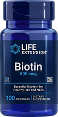 Biotin, 600mcg - 100 caps | Life Extension