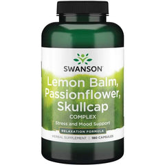 Lemon Balm, Passionflower, Skullcap Complex - 180 caps | Swanson