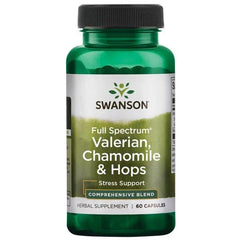 Full Spectrum Valerian, Chamomile & Hops - 60 caps | Swanson
