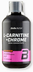 L-Carnitine + Chrome, Orange - 500 ml. | BioTechUSA