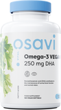 Omega-3 Vegan, 250mg DHA - 120 vegan softgels | Osavi