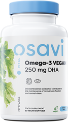 Omega-3 Vegan, 250mg DHA - 60 vegan softgels | Osavi