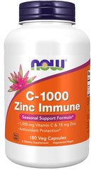 C-1000 Zinc Immune - 180 vcaps | NOW Foods