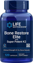 Bone Restore Elite with Super Potenet K2 - 120 caps | Life Extension