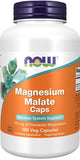 Magnesium Malate Caps - 180 vcaps | NOW Foods