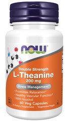 Double Strength L-Theanine, 200mg - 60 vcaps | NOW Foods