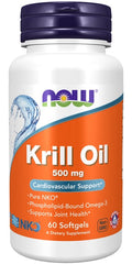 Krill Oil, 500mg - 60 softgels | NOW Foods