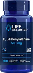 D L-Phenylalanine, 500mg - 100 vcaps | Life Extension