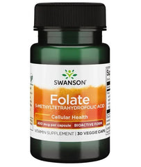Folate (5-Methyltetrahydrofolic Acid), 400mcg - 30 vcaps | Swanson