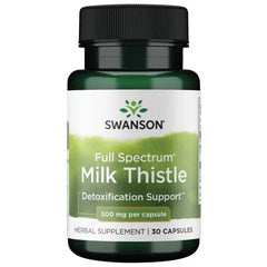 Full Spectrum Milk Thistle, 500mg - 30 caps | Swanson