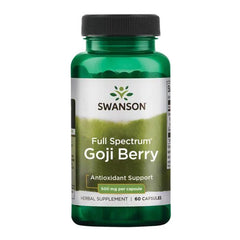 Full Spectrum Goji Berry, 500mg - 60 caps | Swanson