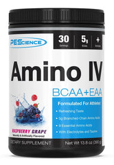 Amino IV, Raspberry Grape - 390 grams | PEScience