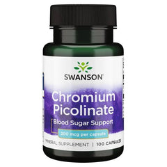 Chromium Picolinate, 200mcg - 100 caps | Swanson