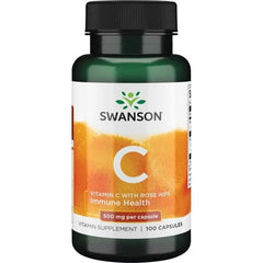 Vitamin C with Rose Hips Extract, 500mg - 100 caps | Swanson