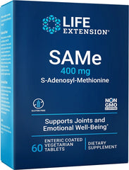 SAMe S-Adenosyl-Methionine, 400mg - 60 enteric coated tabs