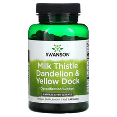 Milk Thistle Dandelion & Yellow Dock - 120 caps | Swanson