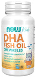 DHA Kids Fish Oil Chewables, 100mg - 60 softgels | NOW Foods