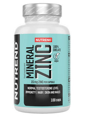 Mineral Zinc 100% Chelate, 15mg - 100 vcaps | Nutrend