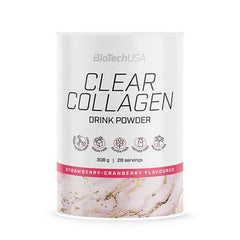 Clear Collagen, Strawberry-Cranberry - 308 grams | BioTechUSA