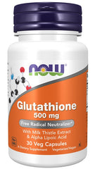 Glutathione with Milk Thistle Extract & Alpha Lipoic Acid, 500mg - 30 vcaps | NOW Foods