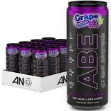 ABE Energy + Performance Cans, Grape Soda - 12 x 330 ml.