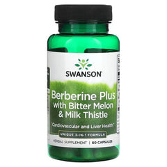 Berberine Plus with Bitter Melon & Milk Thistle - 60 caps | Swanson