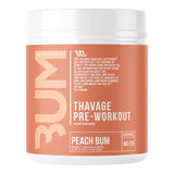 Thavage Pre-Workout, Peach Bum - 520 grams | Raw Nutrition