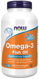 Omega-3 Fish Oil, Molecularly Distilled - 200 fish softgels | NOW Foods