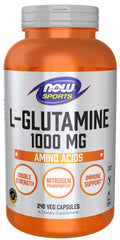 L-Glutamine, 1000mg - 240 vcaps | NOW Foods