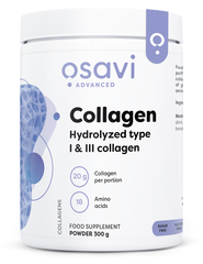 Collagen Hydrolysed Type I & III, Unflavoured - 300 grams | Osavi
