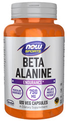 Beta-Alanine, 750mg - 120 caps | NOW Foods