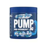 Pump 3G Pre-Workout (Zero Stimulant), Icy Blue Raz (EAN 5056555204993) - 375 grams | Applied Nutrition