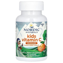 Kids Vitamin C Gummies, Tangy Tangerine - 60 gummies | Nordic Naturals