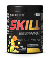 Skill Pre-Workout, Tropical Punch - 400 grams