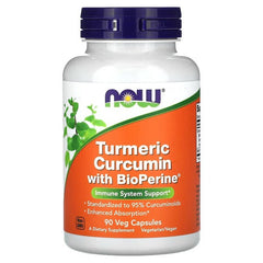 Turmeric Curcumin with BioPerine - 90 vcaps | NOW Foods