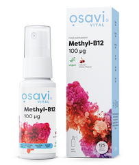 Methyl-B12 Oral Spray, 100mcg (Cherry) - 25 ml. | Osavi