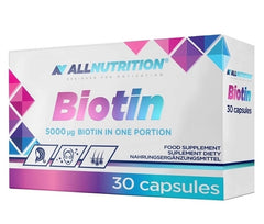 Biotin, 5000mcg - 30 caps | Allnutrition