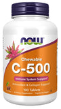 Vitamin C-500 Chewable, Cherry - 100 tablets | NOW Foods