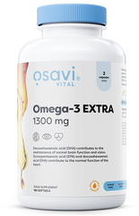 Omega-3 Extra Molecularly Distilled, 1300mg (Lemon) - 180 softgels | Osavi