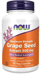 Grape Seed Extract, 500mg Maximum Strength - 90 vcaps | NOW Foods