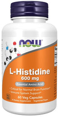L-Histidine, 600mg - 60 vcaps | NOW Foods