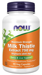 Milk Thistle Extract, 750mg Maximum Strength - 90 vcaps | NOW Foods