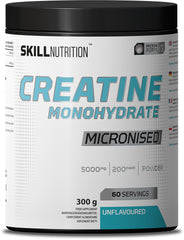 Micronised Creatine Monohydrate Unflavoured - 300 grams | Skill Nutrition