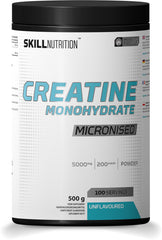 Micronised Creatine Monohydrate Unflavoured - 500 grams | Skill Nutrition