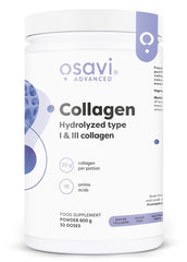 Collagen Hydrolysed Type I & III, Unflavoured - 600 grams | Osavi