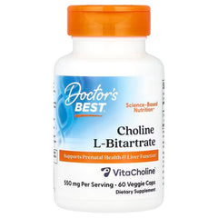 Choline L-Bitartrate, 550mg - 60 vcaps | Doctor's Best