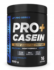 Pro+ Casein, Double Chocolate - 500 grams | Allnutrition