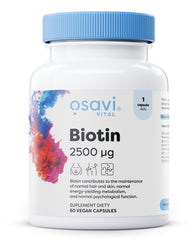 Biotin, 2500mcg - 60 vegan caps | Osavi