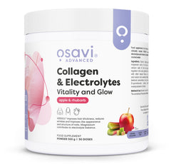 Collagen Electrolytes Vitality and Glow, Apple & Rhubarb - 300 grams | Osavi