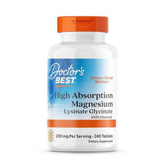 High Absorption Magnesium, 200mg - 240 tablets | Doctor's Best